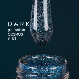DARK Gel Polish 125 6 ml - lakier hybrydowy niebieski z drobinkami