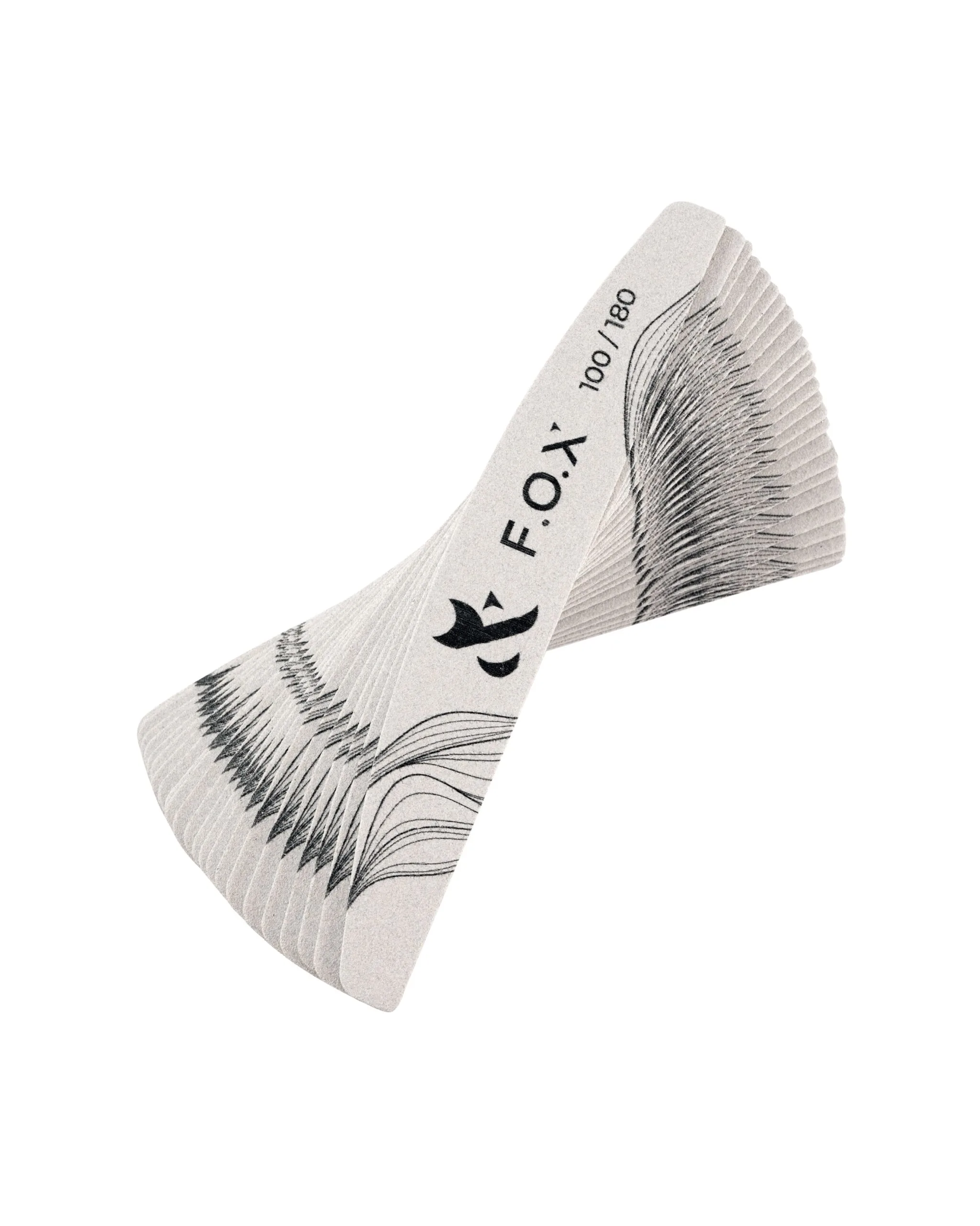 F.O.X Pilniki (półksiężyc) 100/180, 25 szt 1 Jednorazowe pilniki do paznokci F.O.X