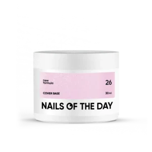 Baza różowa ze srebrnym polyskiem NAILSOFTHEDAY