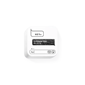 HEYLOVE Gypsum Gel Black – czarny żel do zdobień 3D paznokci 5 g