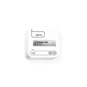 HEYLOVE Gypsum Gel White – biały żel do zdobień 3D paznokci 5 g