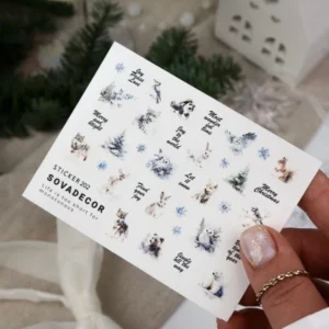 Naklejki Wodne do paznokci SOVADECOR 202