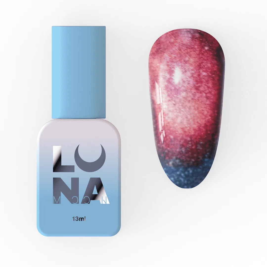 LUNAmoon Cat Eye 250 – Lakier hybrydowy kocie oko niebiesko-fioletowy 13 ml 1 Luna Color №250 Cat Eye