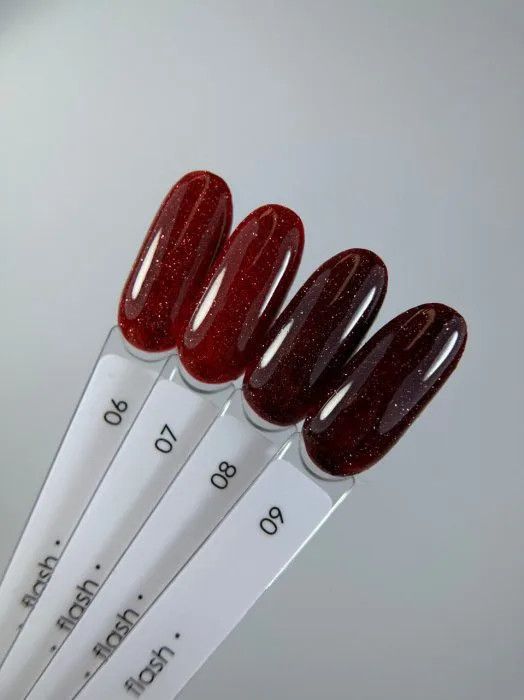 Dark Gel Polish 09 Flash – Lakier hybrydowy brokatowy 10 ml 2 Lakiery brokatowe z efektem flash Dark Gel Polish Flash