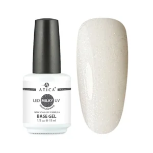 Atica Base Gel Milky Sparkling White