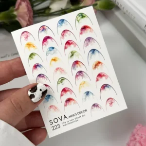 naklejki na paznokcie French