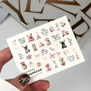 Naklejki Wodne do paznokci SOVADECOR 212