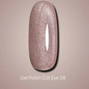 Dark gel polish Cat Eye 08, 10 ml