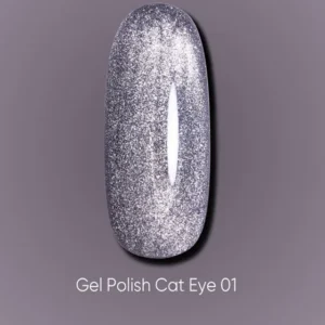 Dark gel polish Cat Eye 01