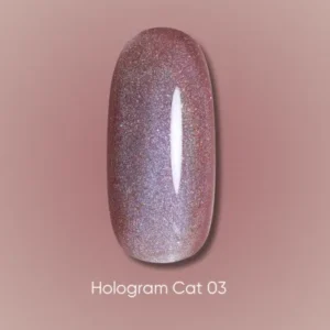 Dark gel polish Hologram cat 03, 6 ml