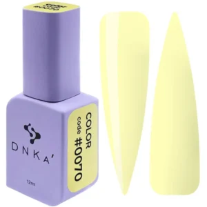 DNKa’ GEL POLISH #0070, 12 ml – Jasnożółty (Butter)