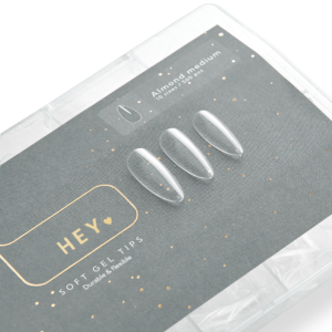 HEYLOVE Almond Medium 500 szt – tipsy żelowe do przedłużania paznokci