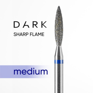 DARK Frez płomień ostry niebieski 2,3x10 mm