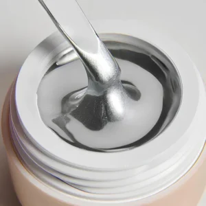 DARK Silver Metal Gel Paint 5 ml – srebrny żel do zdobień metaliczny