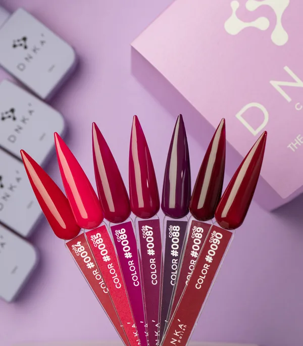 DNKa’ Gel Polish #0088 – lakier hybrydowy bakłażanowy 12 ml 2 DNKa’ Gel Polish bordowy lakier hybrydowy