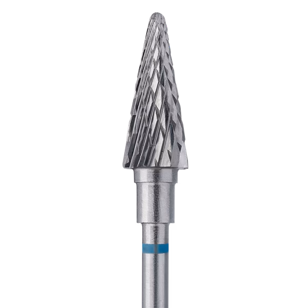 Frez Staleks stożek niebieski FT71B060/14 6mm/14 – choinka 1 Frez Staleks choinka FT71B060/14 – 6 mm / 14 mm - stożek niebieski