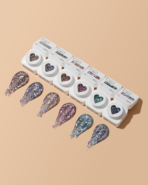 HEYLOVE Flash Fish 1 – żel do zdobień z dużymi drobinkami 5 g