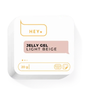 HEYLOVE Jelly Gel Light Beige 20 g – Jasny beżowy żel budujący