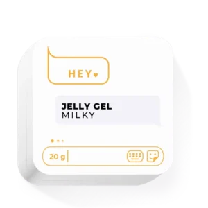 HEYLOVE Jelly Gel Milky 20 g – Mleczny żel budujący do przedłużania i korekty paznokci