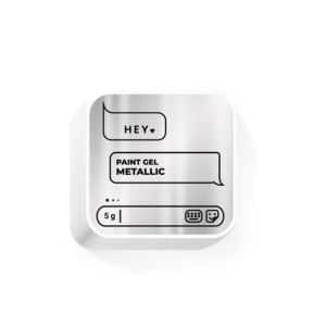 HEYLOVE Paint Gel Metallic 5 g – metaliczna farba żelowa do zdobień paznokci