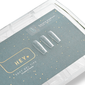 HEYLOVE Square Medium 500 szt – tipsy żelowe kwadratowe