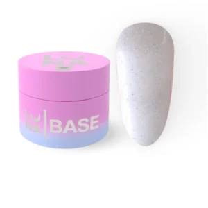 mleczna baza hybrydowa z brokatem