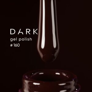 Dark gel polish 160, 6 ml - hybryda burgundowa