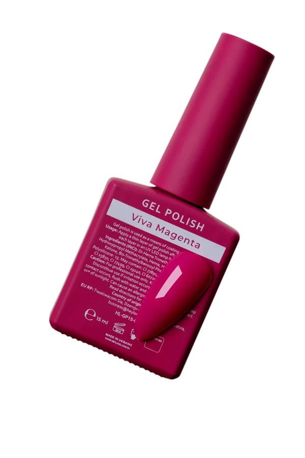 HEYLOVE Gel Polish Viva Magenta 15 ml - malinowy lakier hybrydowy 2 HEYLOVE Gel Polish Viva Magenta 15 ml - malinowy lakier hybrydowy - obrazek 2