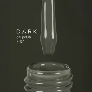 Dark gel polish 134, 6 ml - szary lakier do paznokci