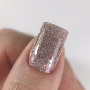Dark Gel Polish Flash 17, 10 ml - lakier hybrydowy z drobinkami