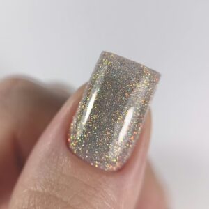 Dark Gel Polish Flash 15, 10 ml - Lakier brokatowy flash