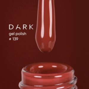 DARK Gel Polish 139 – Lakier hybrydowy czerwony 6 ml