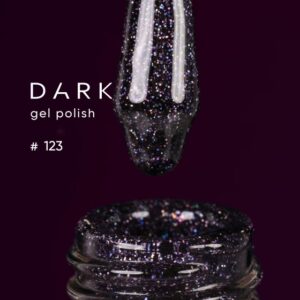 DARK Gel Polish 123, 6 ml – lakier do paznokci z drobinkami