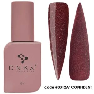 DNKa' Cover Base 0012A' Confident, 12 ml - baza bordowa z polyskiem
