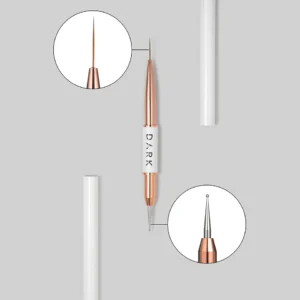 Pędzel DARK dwustronny  (13 mm liner + 1,2 mm dots)