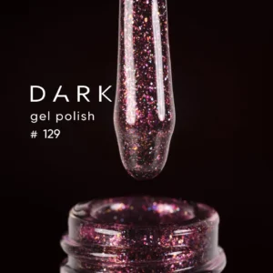 Dark Gel Polish 129 Cosmos – Lakier hybrydowy brokatowy 6 ml