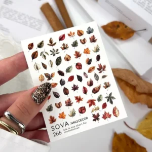 Naklejki Wodne do paznokci SOVADECOR 266