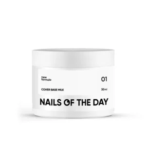 NAILSOFTHEDAY Cover base NEW Milk 01 - chłodno-mleczna baza hybrydowa, 30 ml