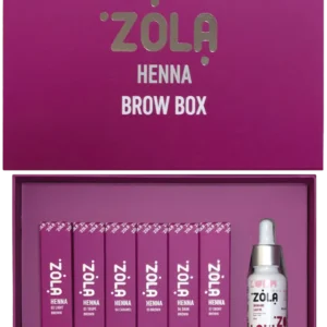 ZOLA Henna Brow Box, 5 g - Zestaw HENNA do brwi i rzęs