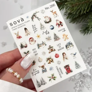 Naklejki Wodne do paznokci SOVADECOR 286