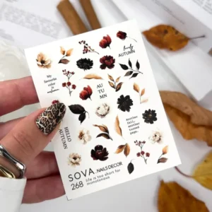Naklejki Wodne do paznokci SOVADECOR 268