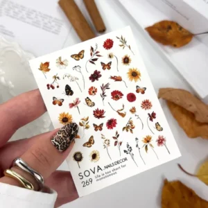 Naklejki Wodne do paznokci SOVADECOR 269