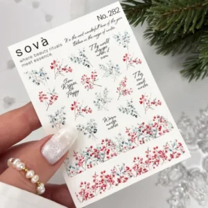 Naklejki Wodne do paznokci SOVADECOR 282