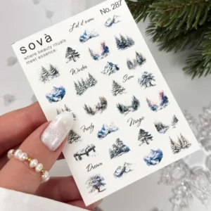 Naklejki Wodne do paznokci SOVADECOR 287