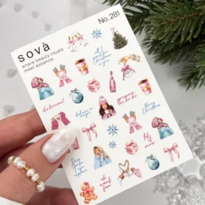 Naklejki Wodne do paznokci SOVADECOR 281