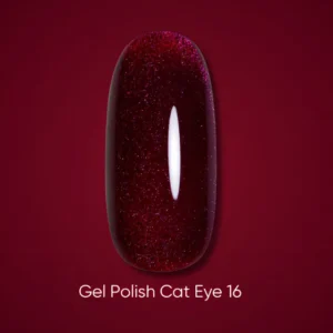 DARK Gel Polish Cat Eye 16 – Lakier hybrydowy kocie oko czerwony 6 ml