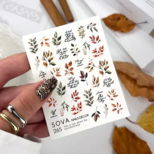 Naklejki Wodne do paznokci SOVADECOR 265