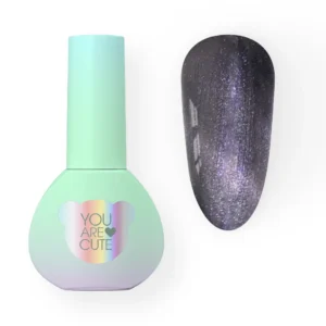 YOUARECUTE Color 119 – Lakier hybrydowy Cat Eye flash śliwkowy 5 ml