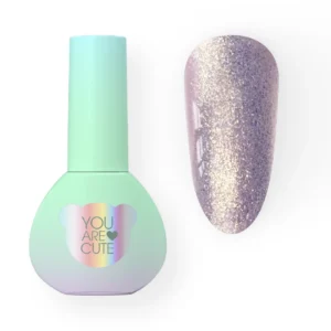 YOUARECUTE Color 106 – Lakier hybrydowy brokatowy opalizujący 5 ml