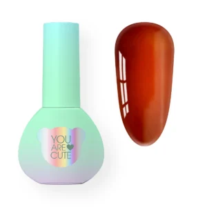 YOUARECUTE VITRAGE Color 135 – Lakier hybrydowy witrażowy brązowy 5 ml